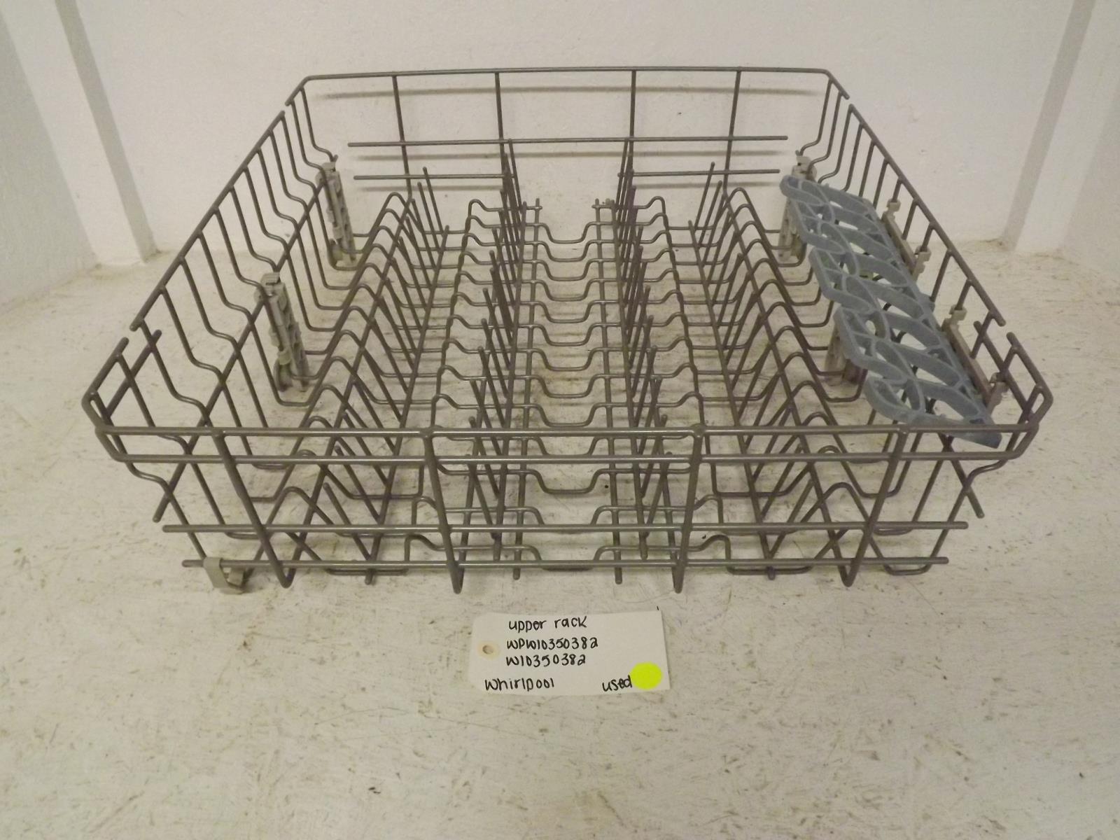 Whirlpool Dishwasher WPW10350382 W10350382 Upper Rack Used Whirlpool Dishwasher WPW10350382 W10350382 Upper Rack Used